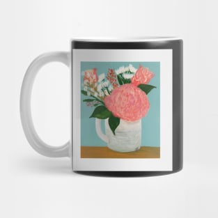 Floral Still Life in Gouache Mug